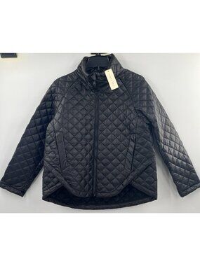 NEW COPPER KEY Womens Size S Small Black Quilted Puffer Jacket Coat Hi-Low NWT
